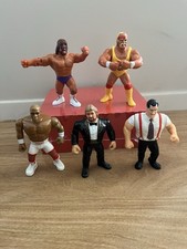 WWF Hasbro Figure Lot - Hogan, Macho Man, Money Inc (IRS & Ted DiBiase) & Virgil