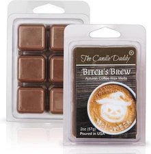 The Candle Daddy Bitch's Brew - Autumn Coffee Scented Wax Melt - 1 Pack Brown 