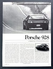1981 Porsche 928 Coupe Road Test Technical Data Photos Review Article