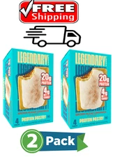 2 - Legendary Foods Protein Pastry, Brown Sugar Cinnamon, 2.2 oz Protein Bar 4Ct