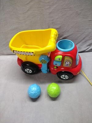 VTech Drop and Go Dump Truck Colored Rocks Talks Lights Up Truck Sounds Songs 