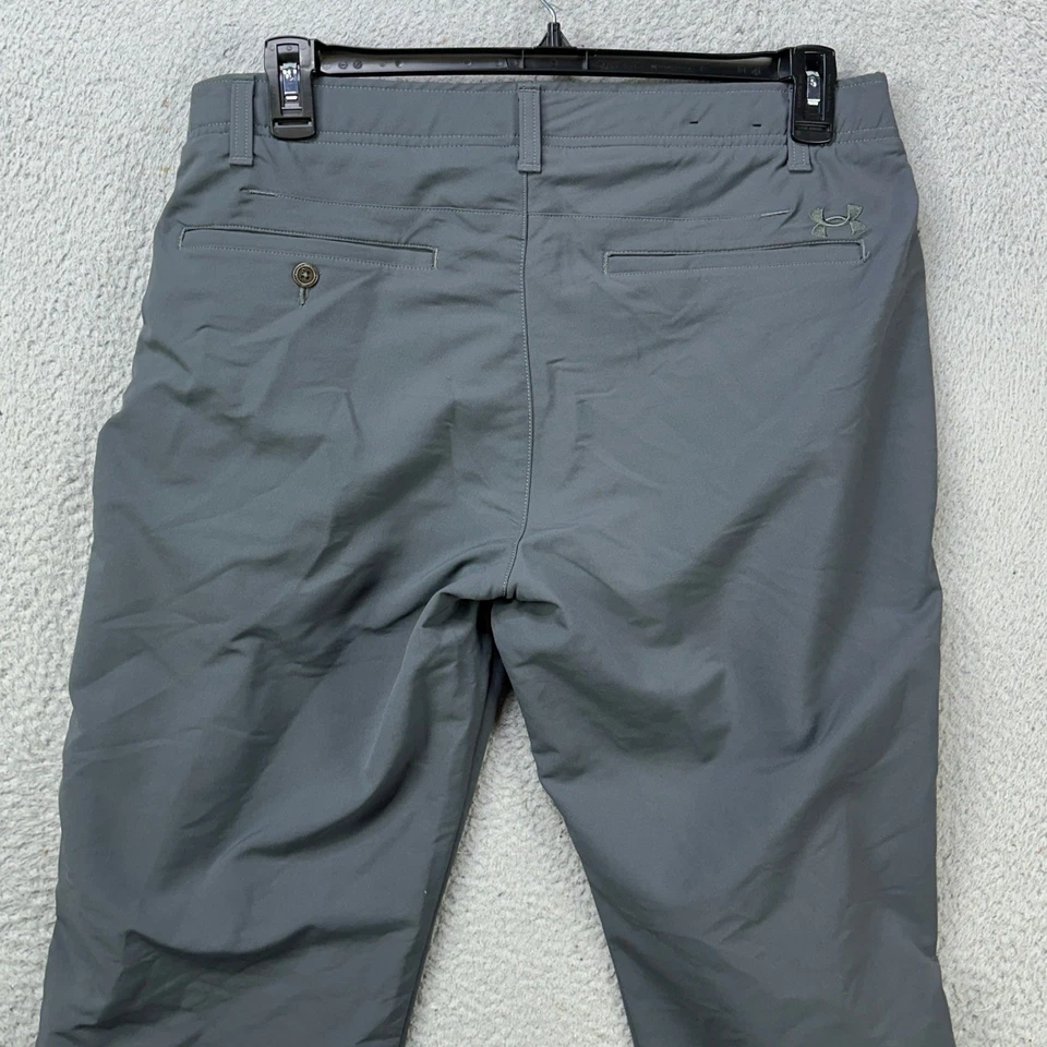 Pantalones de senderismo Under Armour mezcla de nailon para hombre 36X30 gris bolsillo elástico frontal plano Foto 2 de 4