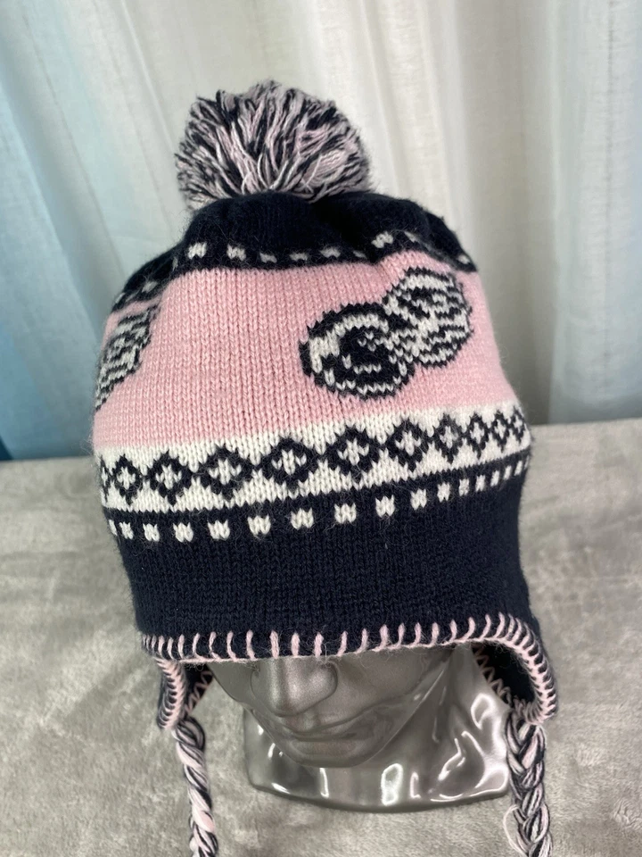 Detroit Red Wings | Sombrero peruano de invierno tejido doble visita | Unisex | OSFM | Rosa Foto 3 de 4