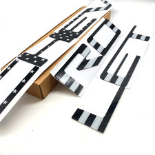 Black Flag Raised Tailgate Letters For 2019-2026 Chevy Silverado 3d Truck Emblem