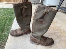 Chippewa Men's Brown Snake Outdoor Hunting Boots 10 With Steeltoe