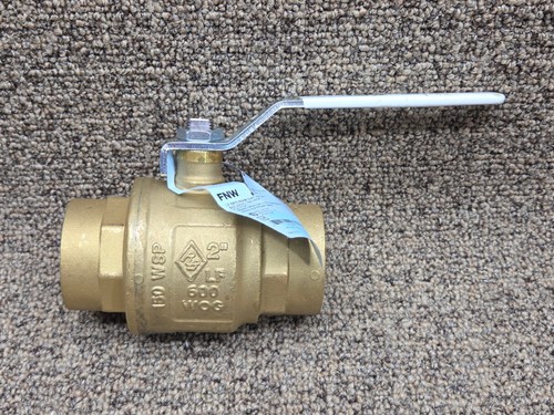 FNW Genuine Full Port Sweat Ball Valve 2” FNWX416K 600 WOG 150 WSP Brass
