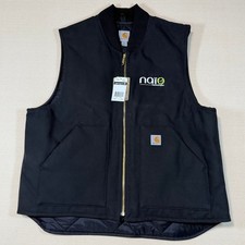 Carhartt V01-BLK Duck Vest Mens XL Black Quilt Lined Workwear Naio Technologies