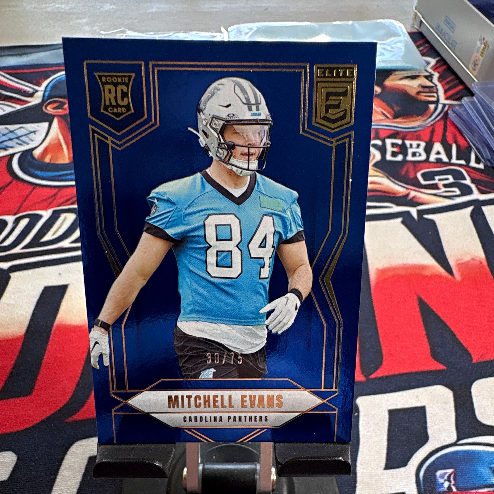Mitchell Evans Panini Donruss Elite #194 Blue