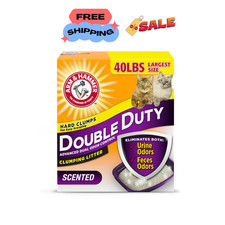 ARM  HAMMER Double Duty Clumping Cat Litter 40 lb   Odor Control, Scented