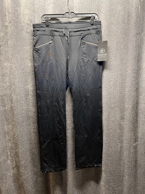 Active Life Pants Womens Size Large Black Pull On Moisture Wicking Technology
