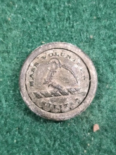Civil War Massachusetts Militia Cuff Button