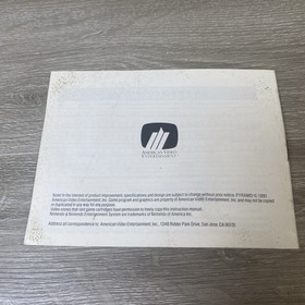 Pyramid NES Nintendo Instruction Manual Only