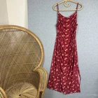 Sportsgirl Dress Size L Long Midi Fitted Bodycon Stretch Floral Flower