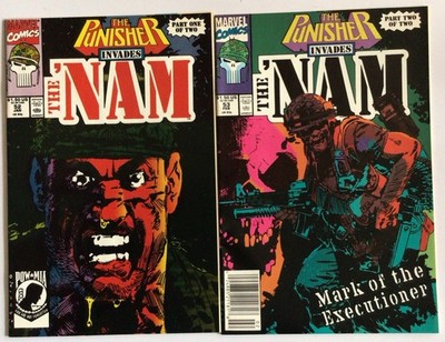 The Nam, #52, #53. 1991.  The Punisher invades the Nam. 2 part mini series. 