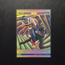 2018 Panini Illusions Clear Shots Gold #4 C.J. Mosley /299 