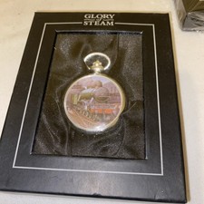 Atlas Editions Pocket Watch - Glory of Steam  Flying Scotsman,SILVER PLATED