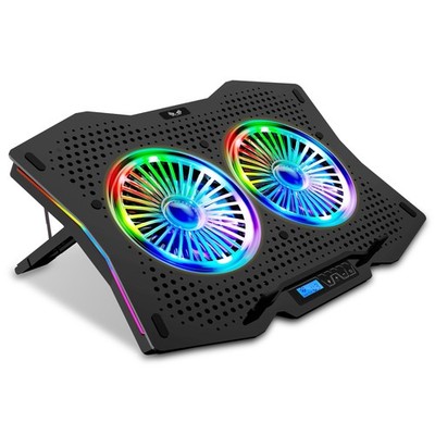 SK Notebook Laptop LCD Kühler RGB Rainbow Ständer Cooler Lüfter 10-18 Zoll R710