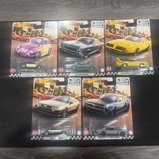 Hot Wheels Boulevard 31-35 Set Classic Bug GTO Superbird Delorean Nova Premium