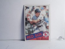 1985 TOPPS CARD#37 REID NICHOLS-[OF] HAND SIGN AUTOGRAPH-BOSTON RED SOX	$20.00	$
