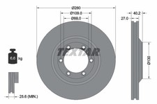 TEXTAR 92174803 Brake Disc for CHEVROLET,HOLDEN,ISUZU
