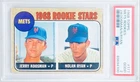 1968 Topps Mets Rookies Jerry Koosman & Nolan Ryan #177 PSA 2 Rookie MLB HOF🔥📈