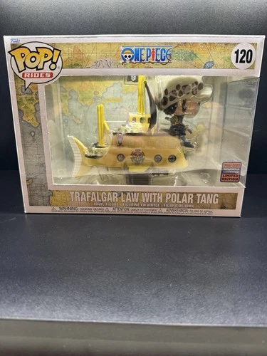 Funko Pop! One Piece Trafalgar Law with Polar Tang #120 Wonder Con! w Protector