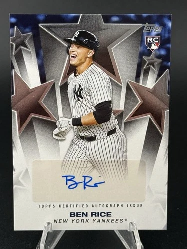 Topps 2025 Update Ben Rice Baseball Stars Autographs RC Auto Yankees #BSAU-BRI