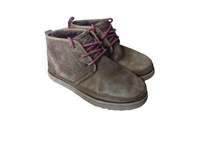 UGG Neumel Grizzly Waterproof Leather Chukka Ankle BOOTS US  display picture 1
