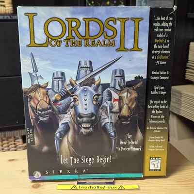 Lords of the Realm II (PC, 1996) BIG BOX US-Version - LEERBOX OHNE SPIEL