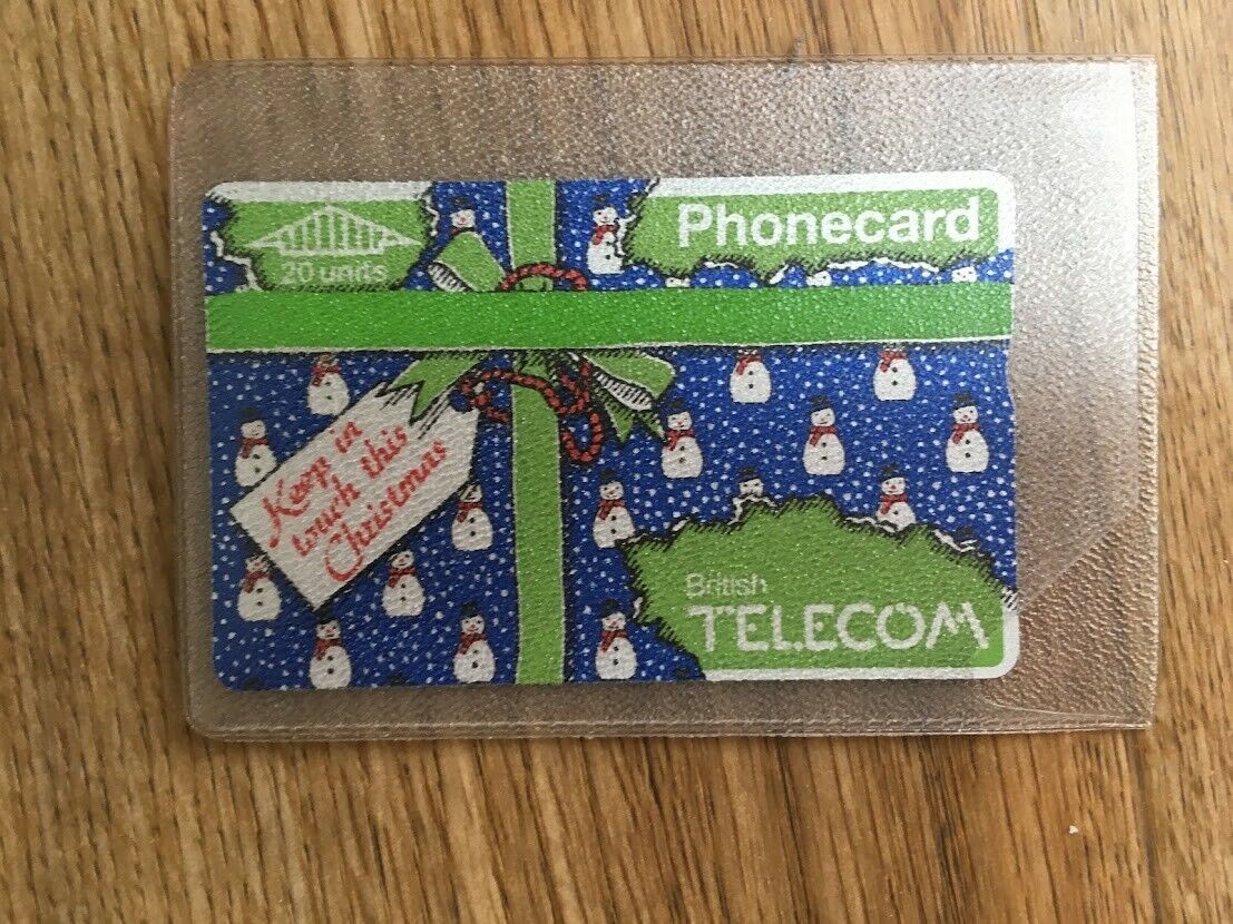 BT Christmas Themed Phonecard 20 Units BTC009 - New in case, 1980s