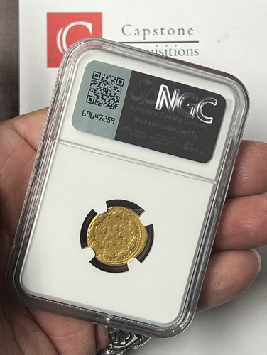 Claudius, AD 41-54 AV Aureus (7.72g) Iv SPOR PP OB C S in oak wreath NGC CH Fine - Picture 6 of 6