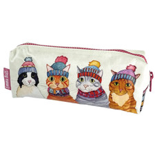 CATS IN HATS pencil case, notions case, pouch