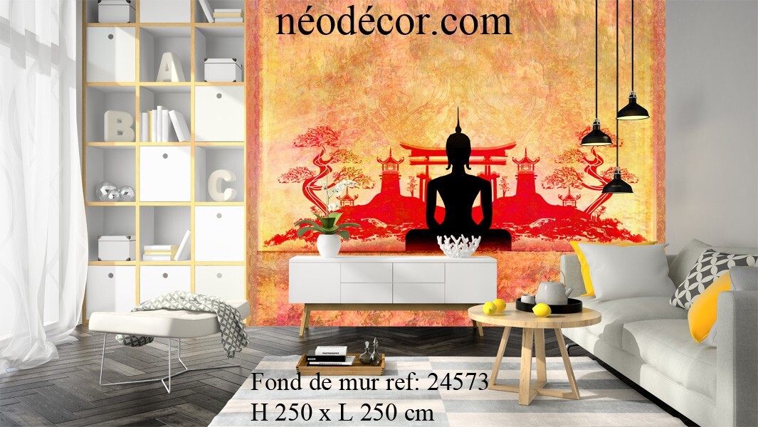 Papier peint intissé Fond de mur 24573 décor panoramique brique grise