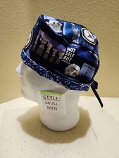 US Navy Blocks Men's Skull/Chemo Surgical Scrub Hat/Cap Handmade