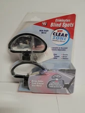 2 pack Clear Zone Wide Angle Auxiliary Mirror Set AS SEEN ON TV No Blind Spots!