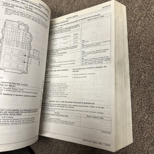 2009 Ford Fusion, Milan, MKZ Shop Service Repair Manual OEM Volume 1 & 2 - Picture 7 of 8