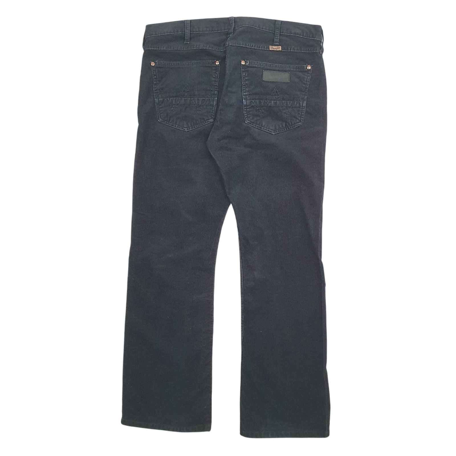 WRANGLER Corduroy Trousers Cord Jeans Cotton Black Mens W33 L31 image 3