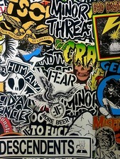Punk Rock Sticker Lot - Ramones Rancid Dead Kennedy  s Fear