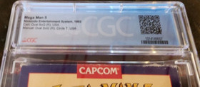 Mega Man 5 NES CIB Graded 7.0 CGC