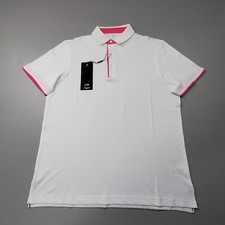 Head Men's Golf Polo Performance Comfort UV Stretch Wicking Shirt White Pink S