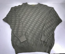 NWT! Vintage Tosani Sweater Mens Olive/Green 100% Cotton Pullover Size M