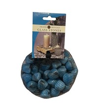 Vase Filler Glass Stones Turquoise New Original Packaging Decorative