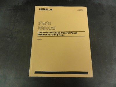 Caterpillar CAT Generator Mounted Control Panel EMCP-II  3412 Peec Parts Manual