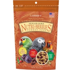 Lafeber Senior Bird Nutri-Berries Parrot Food, 10 oz With Bird Pellets Food