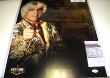 RIC FLAIR,THE NATURE BOY WOOO OOO LAST ONE JSA/COA SIGNED 16X20 PHOTO