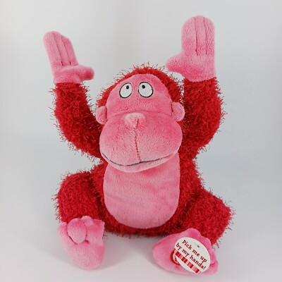 Hallmark Pick Me Up and I Go APE Plush Monkey Sound And Motion Sings Shout Works