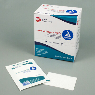 Non-Adherent Dressing Gauze #3423 First Aid ''100 Count, 2 x 3 (Pad)''