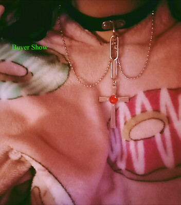 NEW Anime Rosario to Vampire Akashiya Moka Cosplay Choker Cross Pendant Necklace