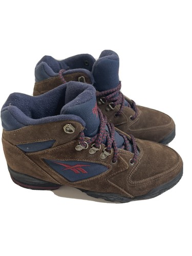 Vintage Reebok Hiking Women Brown Suede 