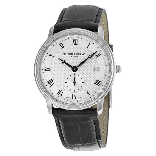 Geneva Stainless Steel Case Leather Wristwatches